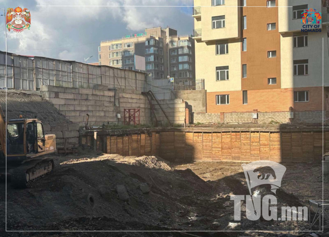 Сэлбэ голын баруун талд барьж буй барилгын ажлыг зогсоолоо