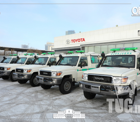 Өмнөговь аймаг эмнэлгийн түргэн тусламжийн таван автомашинтай боллоо