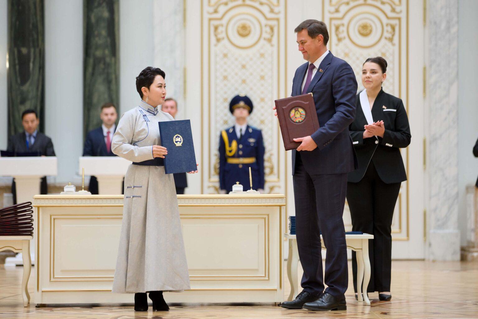 Монгол Улс, Беларусь Улсын харилцаа, хамтын ажиллагааны баримт бичгүүдийг байгуулав